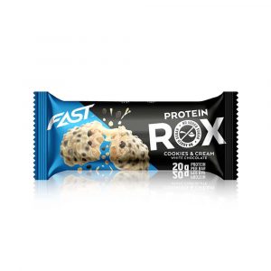 FAST ROX Proteinbar, 55 g, Cookies & Cream White Chocolate